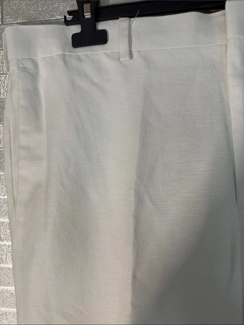 Cubavera Men's white Linen-Blend Dress Pants 38x30